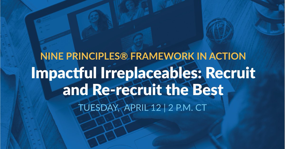 StuderEducation's tweet photo. As hiring season accelerates, Leader Coach Deanna Ashby will share helpful tips for re-recruiting those you have and for attracting your next, best team members. Learn more and register here: https://t.co/5GQRfMjzx4 #recruitandretain #leaderdevelopment #nineprinciples https://t.co/cY7me4mlrs