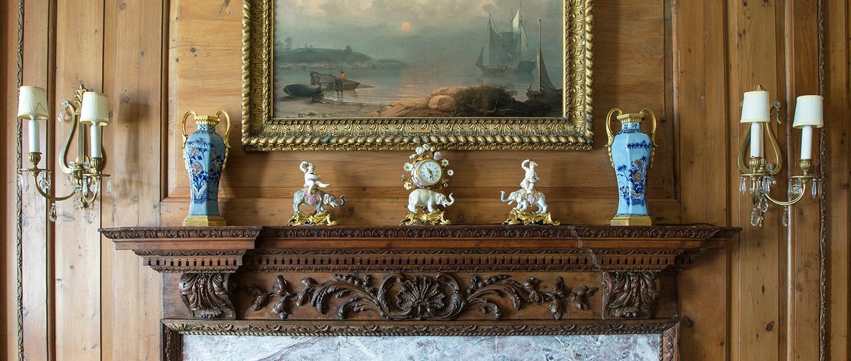 For today’s countdown to opening day at #RoughPoint (only 4 more days!), we are taking a closer look at the details. Can you guess which *cozy* room this is? 

Discover (or re-discover) your favorite Rough Point space! Plan your visit here: bit.ly/3sWDn4f