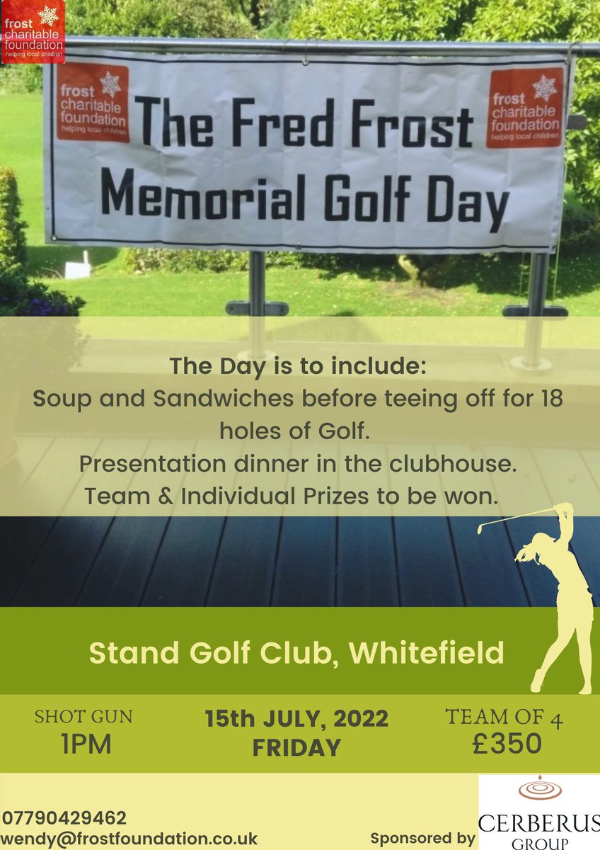 Frostfoundation (@frostfound) on Twitter photo Calling all golfers … grab your mates, book your slot and help us raise some funds ⛳️ Calling all golfers … grab your mates, book your slot and help us raise some funds ⛳️