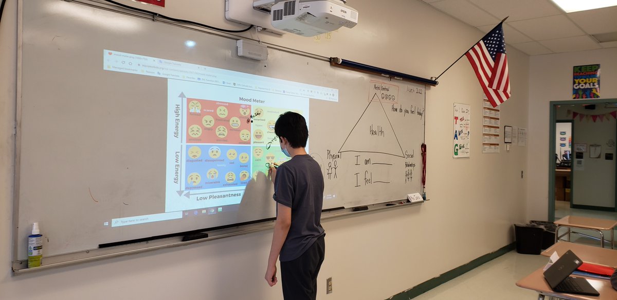 AIC_Dual's tweet photo. Mrs. Iorio's First Period Health Class plotting their feelings on the Mood Meter. @albanyschools @AlbanyENL #allinforalbany https://t.co/AEWWi1N4Ci