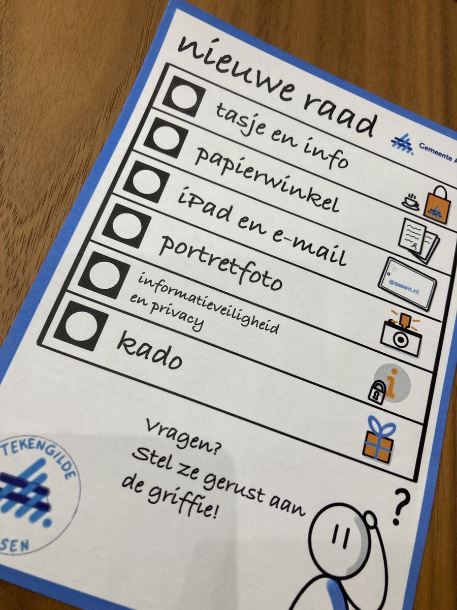 MarcoOut's tweet photo. Vandaag mochten de nieuw gekozen raadsleden ⁦@Gemeente_Assen⁩ zes vakjes inkleuren.
Donderdag is het onderzoek “geloofsbrieven”.
Volgende week woensdag worden de leden ⁦@RaadAssen⁩ geïnstalleerd.
#Assen https://t.co/7Oj2dPe7Ae