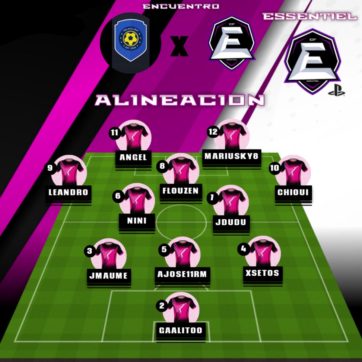 ⚛ENCUENTRO⚛
🏆 <a href="/ACF_Spain/">ACF Spain</a>
🗓 JORNADA 2
⏰23:40H
🆔️ <a href="/pelaglish/">Pelaglish</a>
🆔️ <a href="/CFEssentiel/">CF Essentiel</a>