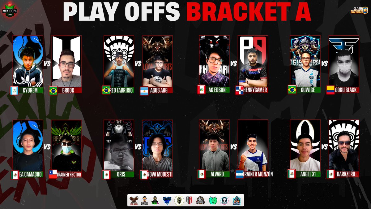 📌#ClashRoyale #Mexicopa
🔥 Elige a tus Favoritos!

⌚️ Hoy! 19:00 hrs🇲🇽
🎙️ <a href="/TiareTenorio/">🦋</a> 
🎙️ <a href="/TucansitoAlv/">Tucansito</a> 
📺twitch.tv/mexicopacr

💸Dinámica Para Ganar $25 USD.
➡️ Menciona  al menos 6 Clasificados de este bracket.
📌Requisitos Fav Y retwett.
Checa las bases en twett Fijado.