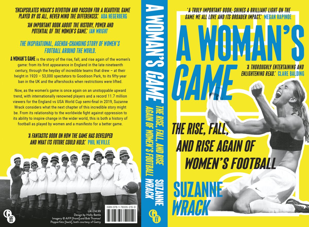 SuzyWrack's tweet image. Well, this is getting very very real. Thanks for the lovely words for the cover @mPinoe, @AdaStolsmo, @clarebalding, @IanWright0 and @Fizzer181. Published on 16th June by @FaberBooks 🇬🇧, @TriumphBooks 🇺🇸 and @hakusuisha 🇯🇵. You can pre-order at: linktr.ee/awomansgame