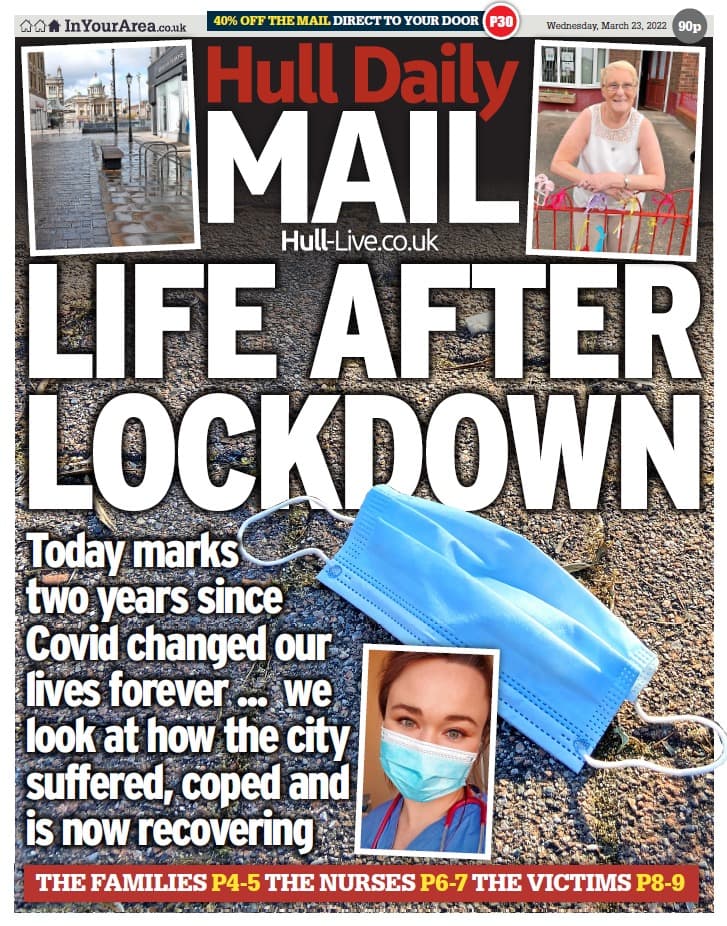 Our special coverage tomorrow marks two years since Covid changed our lives forever.

We would like to say a special thank you to our wonderful key workers whose resilience kept our communities, our city and our country going.

#tomorrowspaperstoday