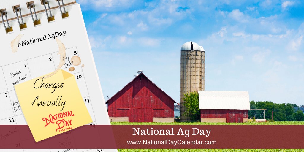 GeorgetownCCOC's tweet image. NATIONAL AG DAY
Each year, National Ag Day recognizes and celebrates the abundance provided by agriculture across the United States. American agriculture plays a critical economic and food security role in our country. Thank a farmer and all those involved in the industry.