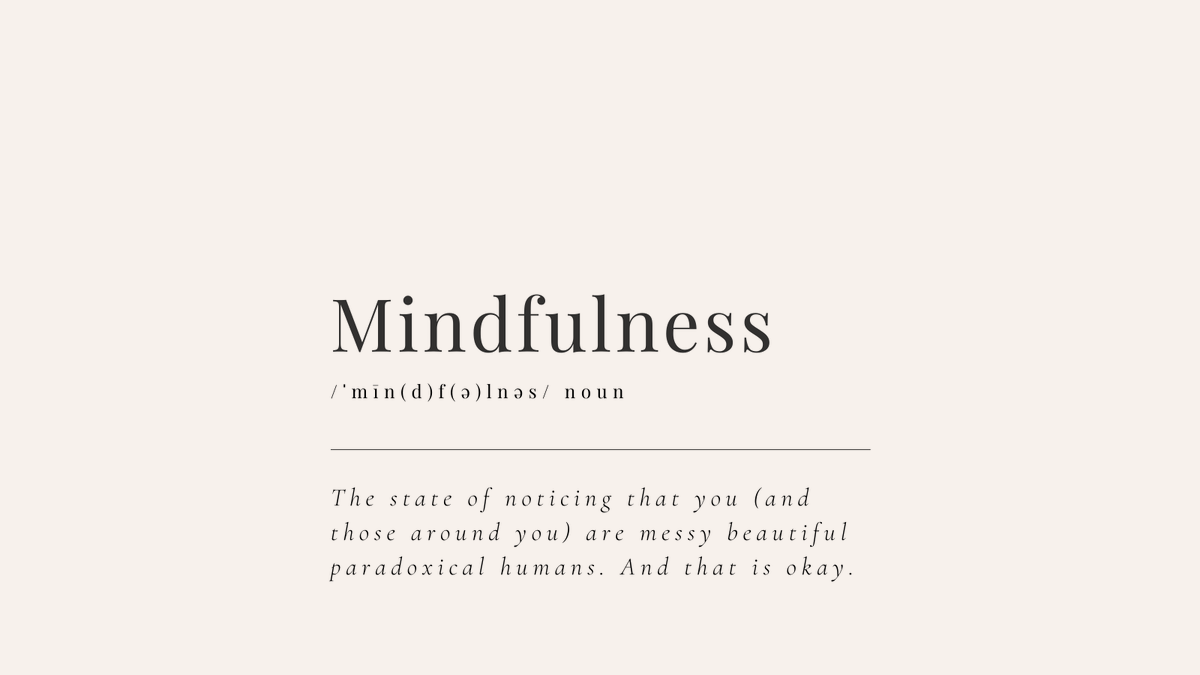FailureLab's tweet photo. Mindfulness is noticing. It really is that simple.

#failurelab #mindfulleadership #humancenteredleadership #innovationneedsimperfection #diversifyleadership https://t.co/MBJVNRmTh6