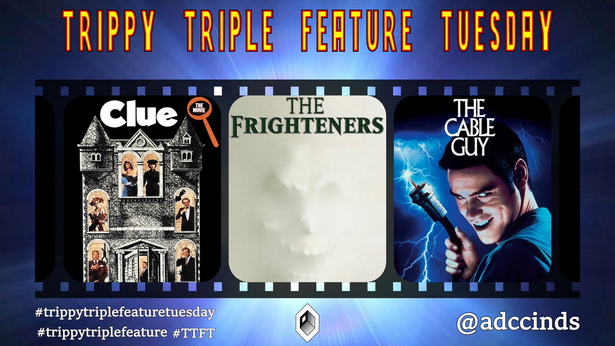adccinds's tweet photo. Obsession, ghostly apparitions and unsolved murders aren't subjects usually associated with #comedy, but it wouldn't be #TrippyTripleFeatureTuesdayif we played by the rules.
#Clue
#TheFrighteners
#TheCableGuy
#TrippyTripleFeature #TTFT #movies https://t.co/xYv3DxE20B