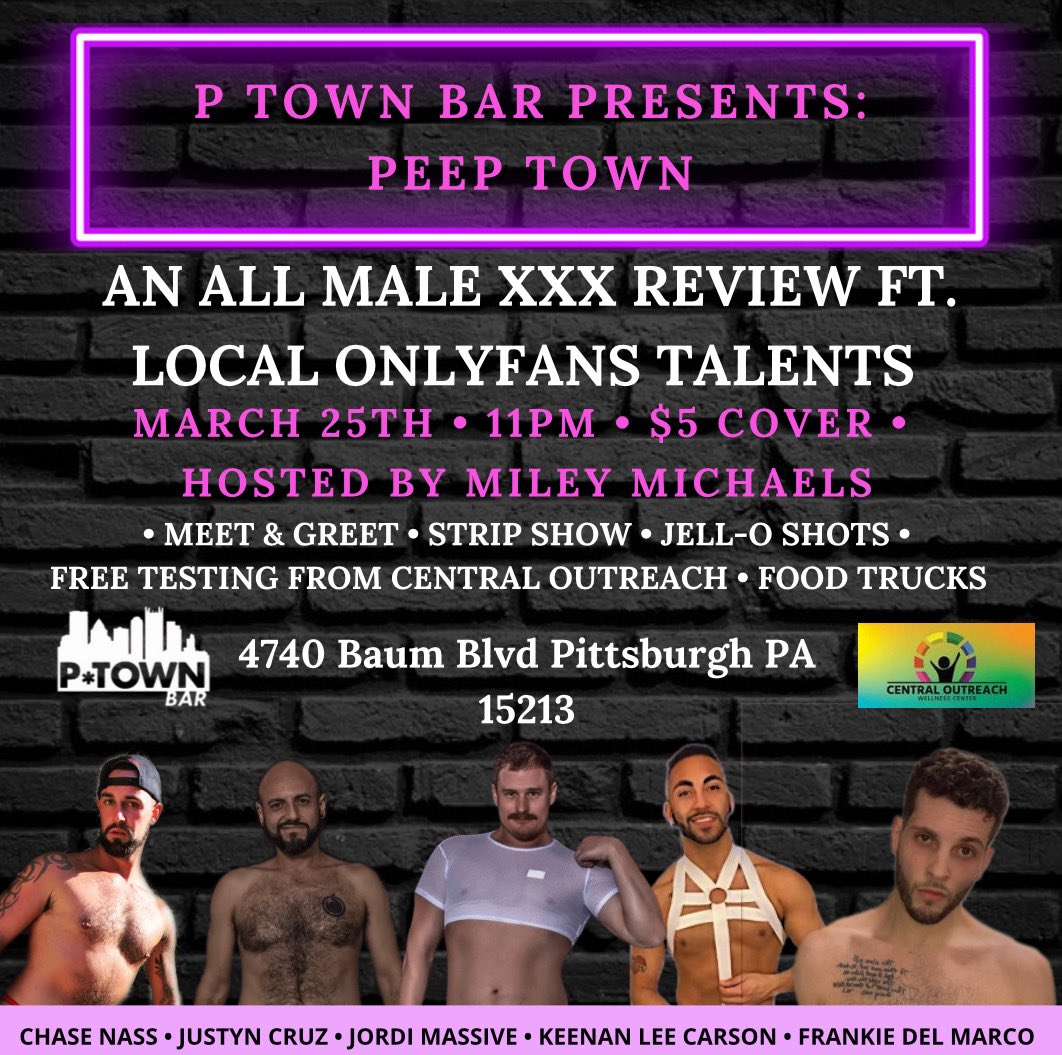 Hey guys! If you’re in Pittsburgh this week, come check out me and <a href="/KeenanLeeCarson/">𝕂𝕖𝕖𝕟𝕒𝕟 ℂ𝕒𝕣𝕤𝕠𝕟</a> perform with our friends <a href="/jordimassivexxx/">JORDI MASSIVE</a> @jcruz0205 and <a href="/Chase_Nassxxx/">Chase Nass</a>. It’s gonna be 🥵🥵🥵