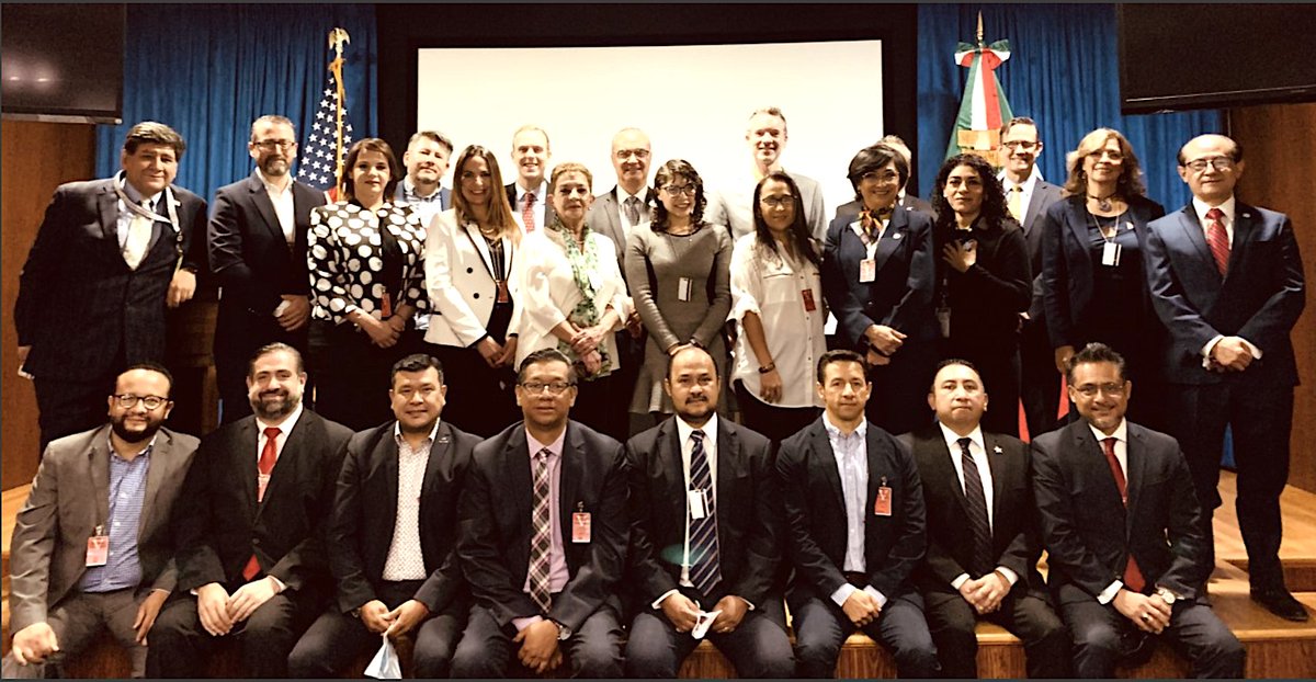 OSACstate's tweet photo. OSAC Program Office convened w/ OSAC Mexico City Country Chapter Affiliate for a country security overview from Patricia Fresnedo + Q&amp;A session w/ OSAC and Diplomatic Security agents from the Embassy’s Regional Security Office. 

#GlobalSecurity #LatAmSecurity @USEmbassyMEX https://t.co/dIjfNpsfmA