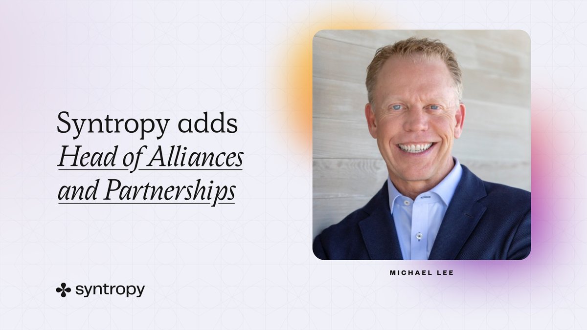 synternet_com's tweet photo. Introducing Michael Lee, who has joined #Syntropy as a Head of Alliances and Partnerships. He brings tremendous knowledge of the enterprise and service providers in the networking space to our team.

https://t.co/TatiippMyM https://t.co/8YpktzVqtd