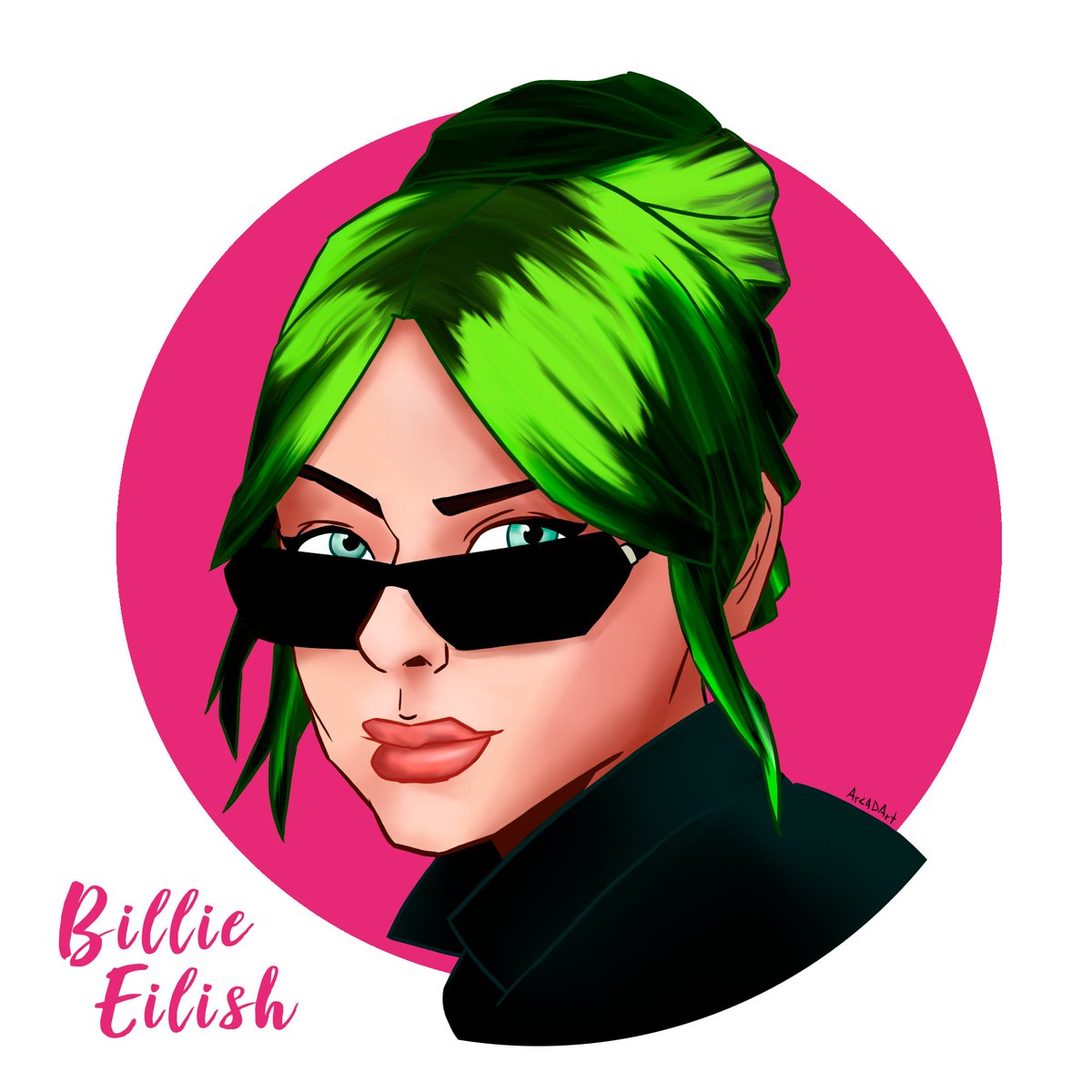 arcadart's tweet photo. Un fanart de @billieeilish en el cual trabaje está mañana. Con uno de mis looks favoritos de ella.

#billieeilish #billieeilishfan #photoshop #illustration #art #fanart #dibujodigital https://t.co/IlfqGb0TQA