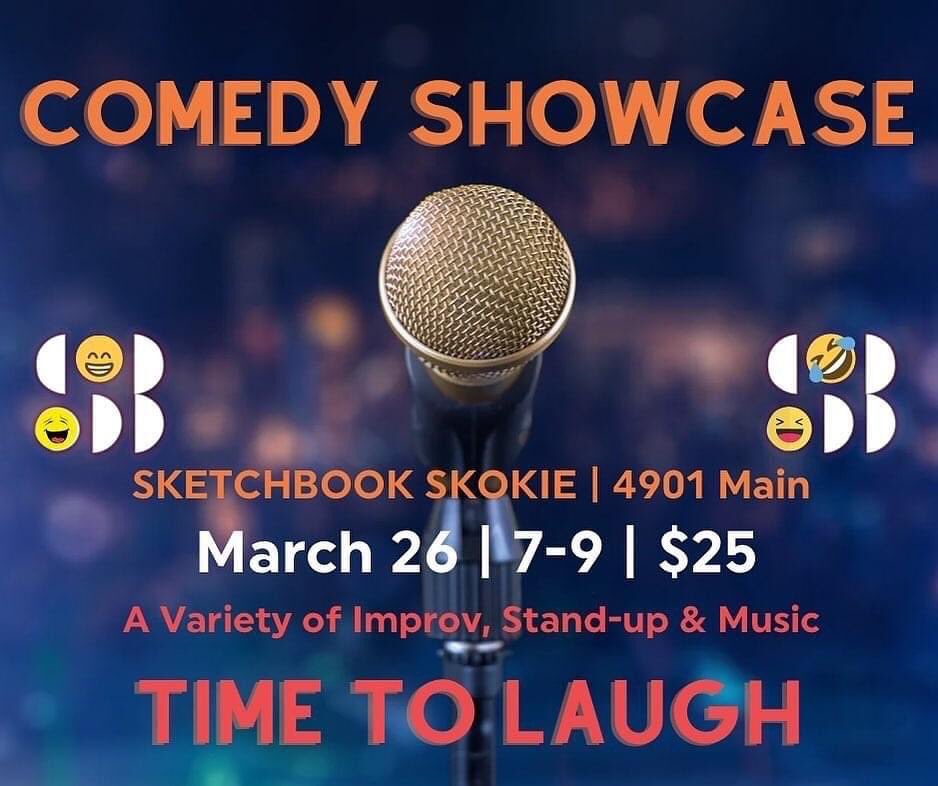 devilsdaugh's tweet photo. If you’re in Skokie on Saturday 3/26 at 7pm, catch us in this incredibly stacked comedy show featuring improv, standup, and music! Don’t miss it! 

Tickets: https://t.co/QEmUjRPFoU

Line-Up:
Janice Rodriguez
Nick Davis
Nico Carter
Scoochie Boochie
Devil’s Daughter
Groovebox https://t.co/vP5gkuwAX8