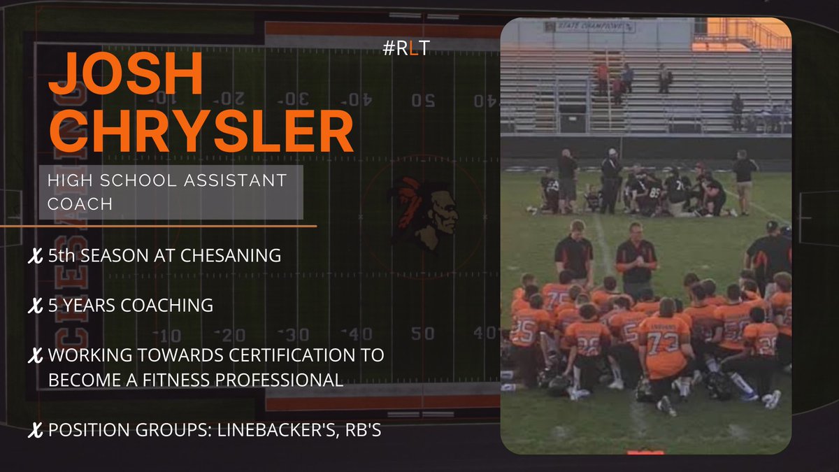 Introducing our High School Assistant Coach, Josh Chrysler. #RLT