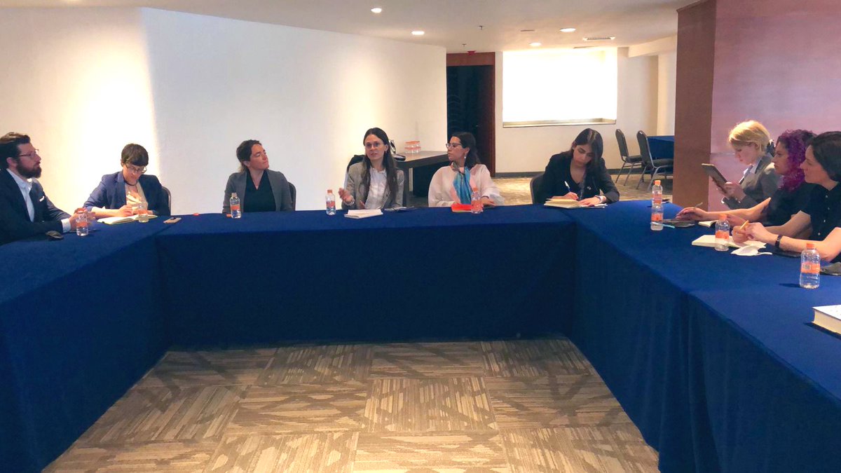 USMexicoFound's tweet photo. The #USMexico360 cohort had the pleasure to meet Fernanda García (@imcomx), we talked about the IMCO’s work, the gender gap in Mexico, inclusion, women in the workforce, inequality, among other topics
@NatSecGirlSquad https://t.co/vwTJ8LrDFV