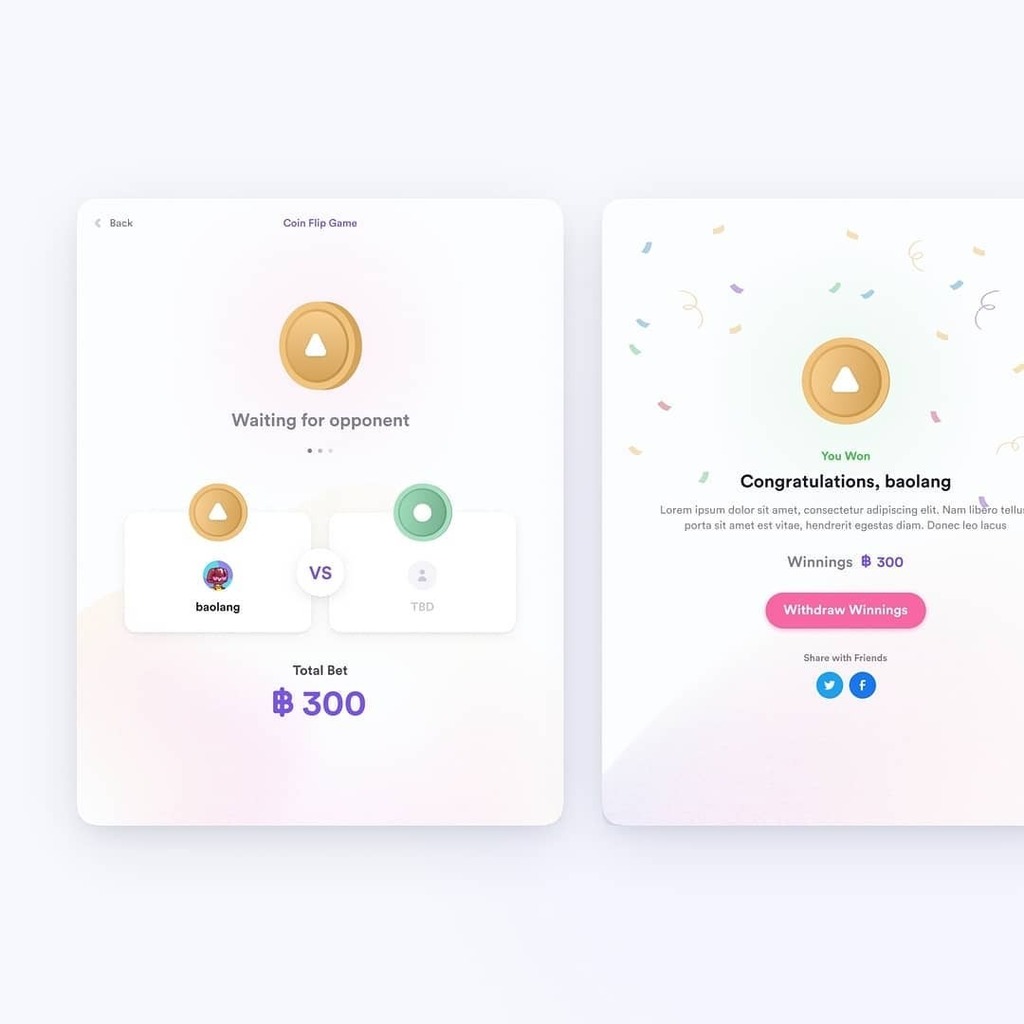 neverbeforeco's tweet photo. Feeling lucky? Test your luck with Sherbert's Coin Flip Game 🍀 
​
​#nft #startup #web3 #designagency 👉 https://t.co/Po2FqNVNGs https://t.co/AmpXwWSJKa