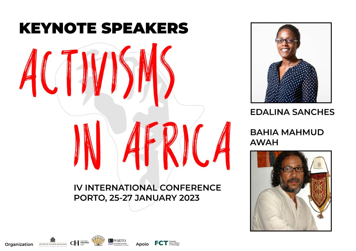activisms_afr's tweet photo. IV Conferência Internacional Activisms in Africa | Porto'2023
Keynote speakers: Edalina Sanches e Bahia Mahmud Awah.
Todas as informações em https://t.co/klWDsOJJJh
Chamada de painéis: até 31 de março.

#activism #change #transformation #KNOWLEDGE https://t.co/Fdmf7Kw8o3