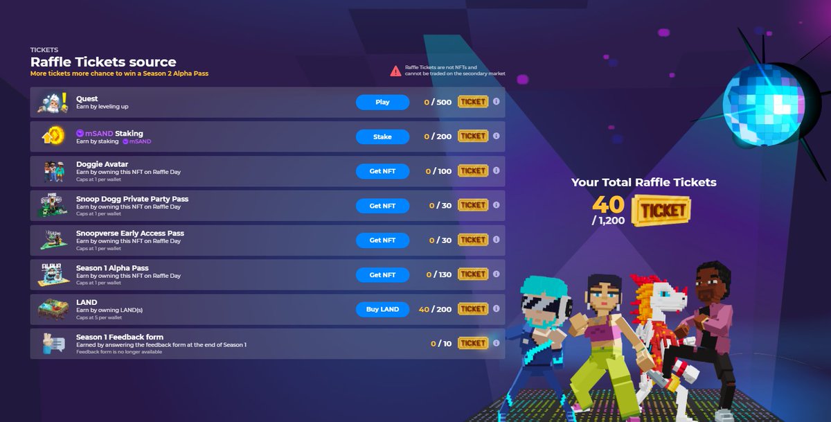 kilonamluk's tweet photo. @TheSandboxGame I just participated in the daily #SandboxAlphaS2Contest for a chance to earn up to 1,000 $SAND! Starting March 22 - Ticket Day. Check out my screenshot below!
👇 #SandboxAlphaS2 https://t.co/lc7xZWMELi