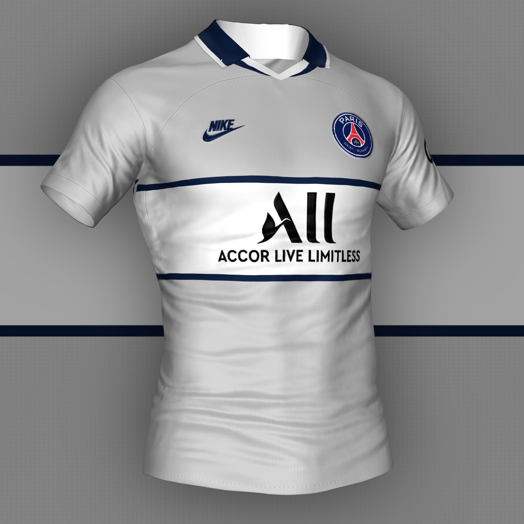 Paris Saint-Germain Retro Maillot - Pack De Maquette AC-PSG-018-FR