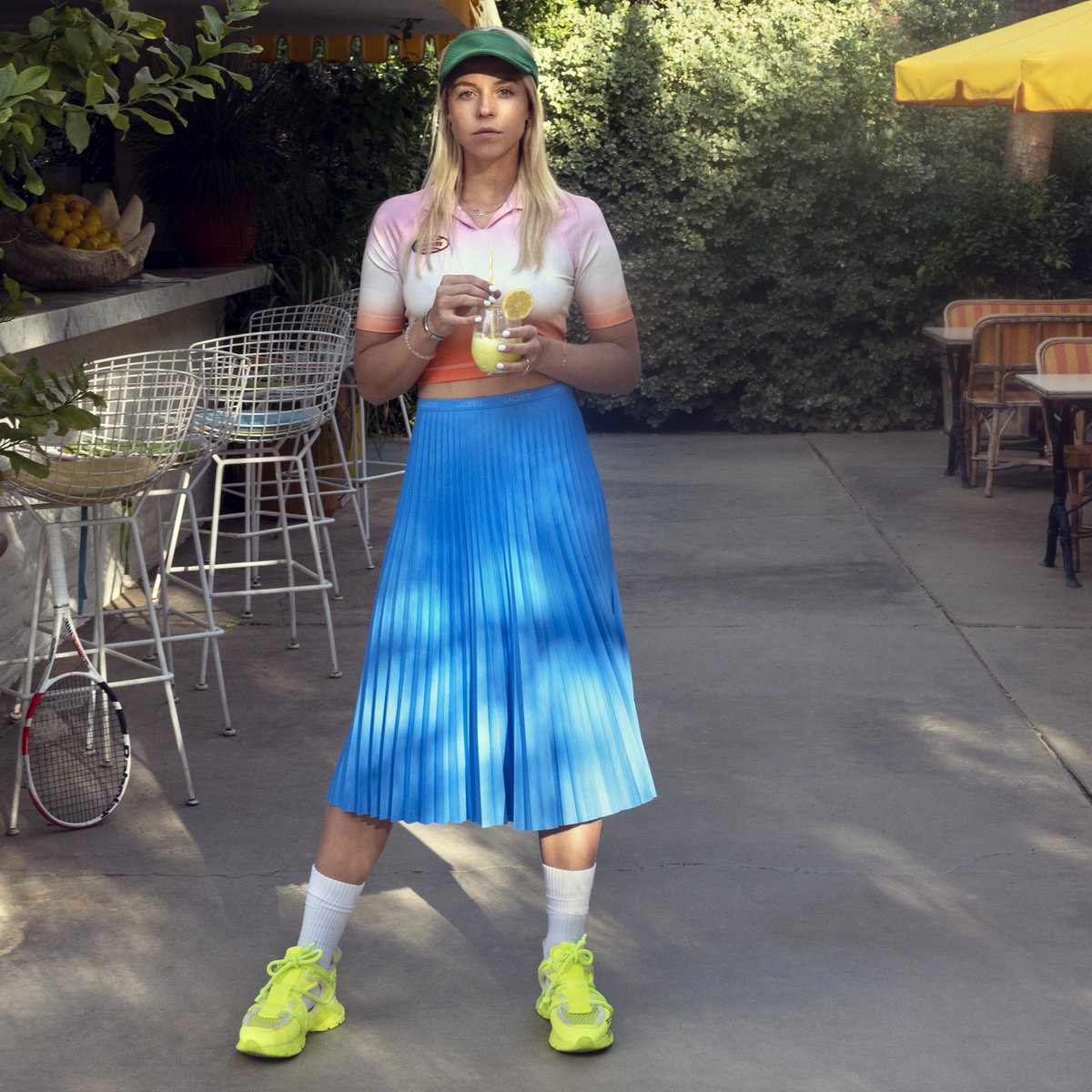 AnettKontaveit_'s tweet photo. Here’s my @lacoste #FashionSport silhouette, inspired by the Californian desert. 🐊🌴 https://t.co/7NxOjTp9Y4