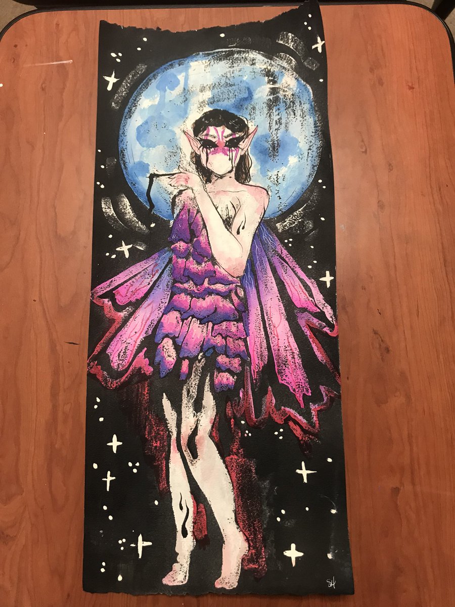 RhhsArt's tweet photo. Sydney is wrapping up her tempera resist in Honors Art 2 ✨ https://t.co/cMpnBX5bsR