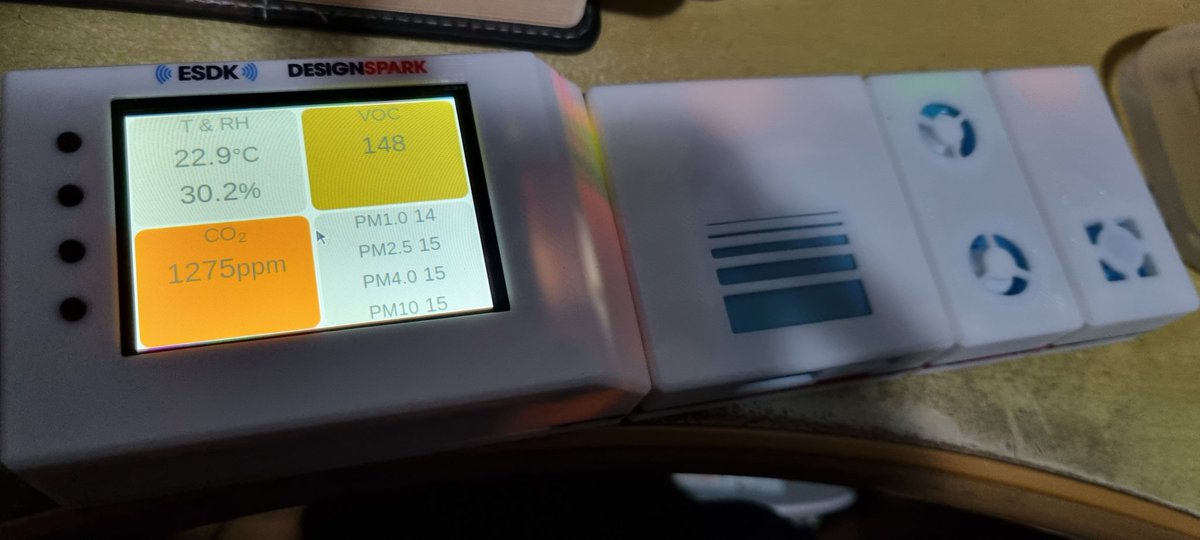 The @DesignSparkRS ESDK now built and running. Not had chance to validate the readings yet or even connect it to the network.