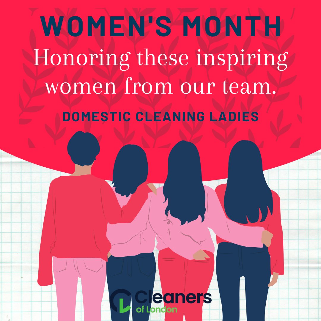 CleanersLDN's tweet photo. Women are the backbone of our society. Without them, everything would come crashing down! And that includes taking care of all those pesky housework needs. Give a shout-out this Women’s Month for all those hardworking domestic cleaning ladies out there! https://t.co/fu4gLNYk7Y