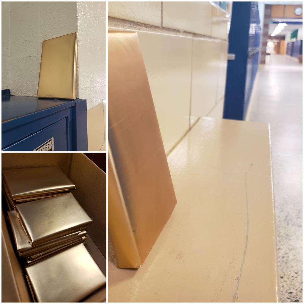 The book fairy got some help from the Leprechaun to hide books for students to find tomorrow! #lindaleliteracy <a href="/SREILAACPS/">SREIL MS AACPS</a>