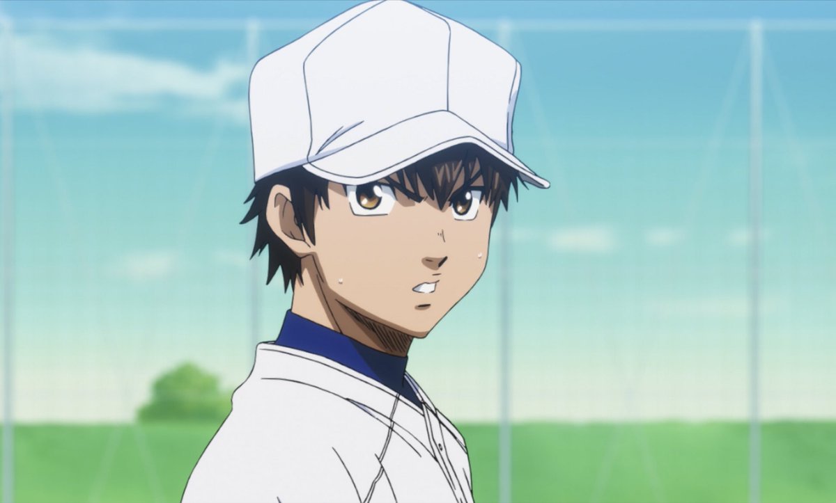 Eijun with his white cap