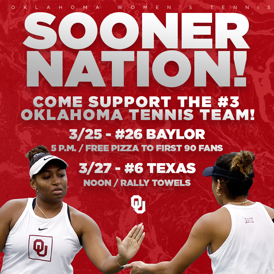 Oklahoma Tennis on Twitter "We want to see you there, 𝐒𝐨𝐨𝐧𝐞𝐫 𝐍𝐚𝐭𝐢𝐨𝐧! 🗣