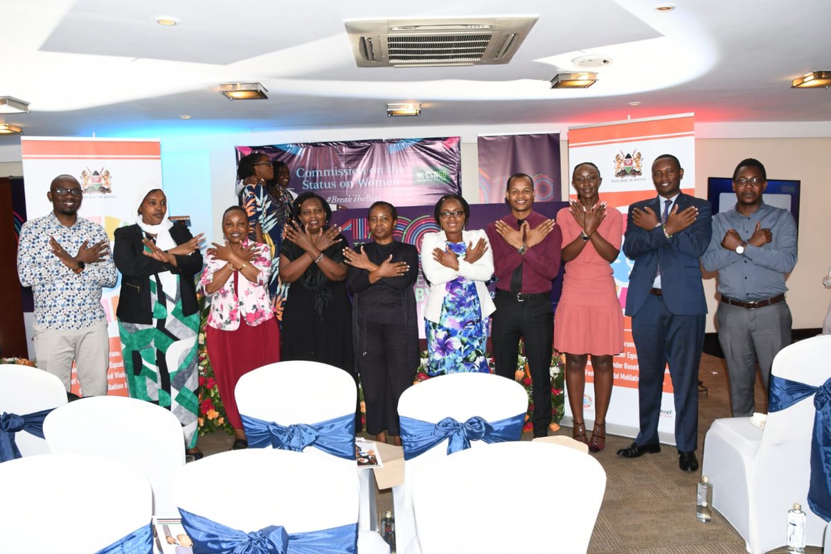 State Department For Gender and Affirmative Action (@gender_ke) on Twitter photo The State Department for Gender, Kenya. Breaking the bias. Join the conversation #CSW66.
#BreakTheBias
<a href="/PSYGKenya/">Public Service and Human Capital Development</a> @CSMargaretKobia <a href="/Rachelshebesh/">Rachel Shebesh, CBS</a> <a href="/Hon_Kilimo/">Linah Jebii Kilimo</a> <a href="/ProfCSuda/">Prof. Collette A. Suda</a> <a href="/FaithKasiva/">Faith Kasiva</a> <a href="/marykabaru/">Mary kabaru</a> <a href="/ICRW/">International Center for Research on Women</a> <a href="/UwezoFund/">Uwezo Fund</a> <a href="/BrandBSD/">BSD Group</a> <a href="/Ipsos/">Ipsos</a> <a href="/unwomenkenya/">UN Women Kenya</a> <a href="/KEWOPA/">KEWOPA</a> <a href="/NGECKenya/">The National Gender and Equality Commission (NGEC)</a> <a href="/TwowAfrica/">Timeless Women of Wonder</a> <a href="/UNFPA/">UNFPA</a> The State Department for Gender, Kenya. Breaking the bias. Join the conversation #CSW66.
#BreakTheBias
<a href="/PSYGKenya/">Public Service and Human Capital Development</a> @CSMargaretKobia <a href="/Rachelshebesh/">Rachel Shebesh, CBS</a> <a href="/Hon_Kilimo/">Linah Jebii Kilimo</a> <a href="/ProfCSuda/">Prof. Collette A. Suda</a> <a href="/FaithKasiva/">Faith Kasiva</a> <a href="/marykabaru/">Mary kabaru</a> <a href="/ICRW/">International Center for Research on Women</a> <a href="/UwezoFund/">Uwezo Fund</a> <a href="/BrandBSD/">BSD Group</a> <a href="/Ipsos/">Ipsos</a> <a href="/unwomenkenya/">UN Women Kenya</a> <a href="/KEWOPA/">KEWOPA</a> <a href="/NGECKenya/">The National Gender and Equality Commission (NGEC)</a> <a href="/TwowAfrica/">Timeless Women of Wonder</a> <a href="/UNFPA/">UNFPA</a>