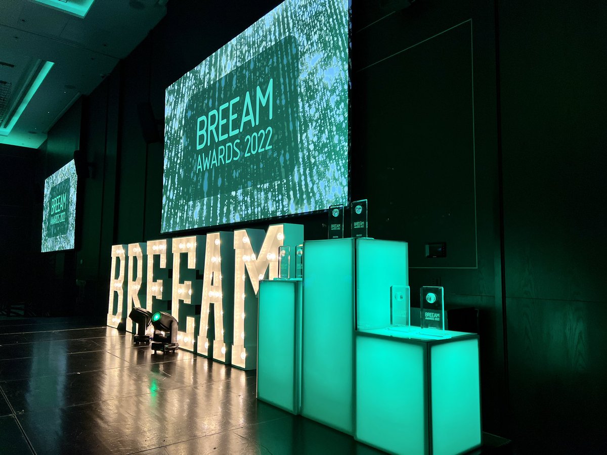BigPurplePro's tweet photo. The team are at the Hilton London Bankside doing a hybrid event for the BREEAM Summit and Awards 2022 https://t.co/1wYKul6uxE