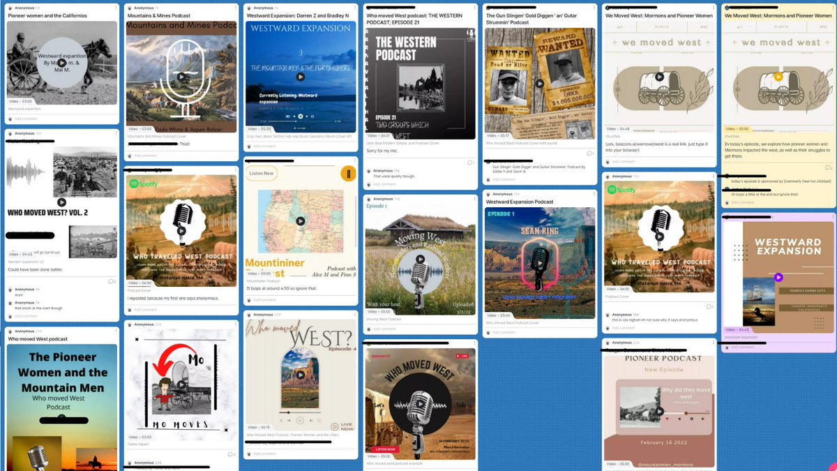 Shoutout to <a href="/Ms_ORiordan/">Kristin O’Riordan</a> for this awesome project! Her Ss used <a href="/soundtrap/">Soundtrap for Education 🎶</a> to record a podcast, uploaded it to <a href="/canva/">Canva</a> &amp; created a cover &amp; then shared them on a <a href="/padlet/">Padlet</a>! (Tip-you can record audio right into Canva too!) #CanvaEdu #CanvaLove #appsmash #edtech #collaborate #creative