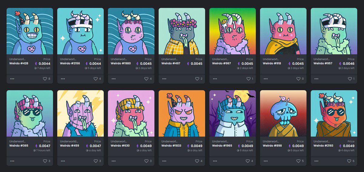 If you buy any of those floor weirdos you can win a WEIRDO WITH COMPANION for free 👀 every weirdo give u 7% chance of winning, already 5 have been sold.