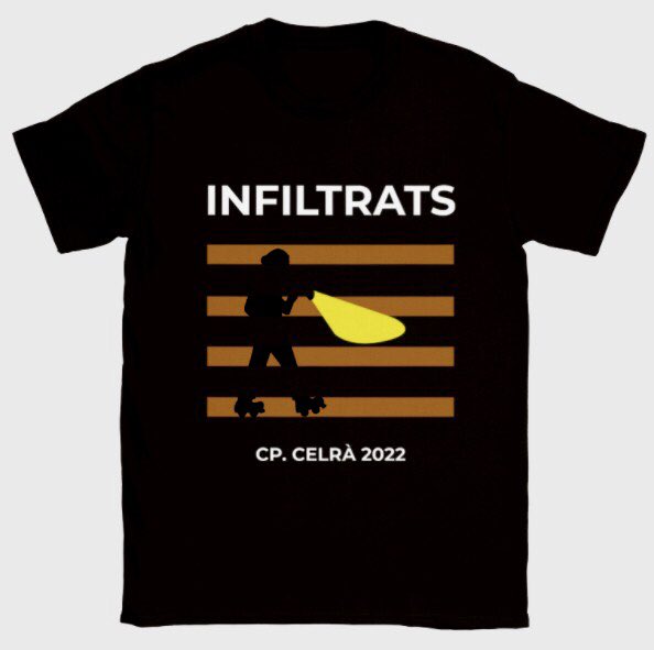 CpCelra's tweet photo. Col•labora amb nosaltres i demana la teva samarreta del xou gran INFILTRATS 2022🔦 per 10€! https://t.co/45zL5DdSXp
