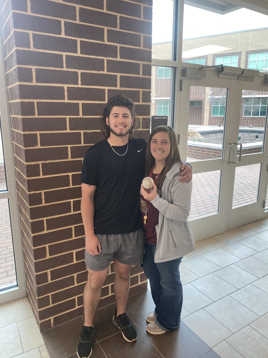 MichaelMarron27's tweet photo. Game ball #1 goes to Mrs obuch https://t.co/Q1FTxQc7dH