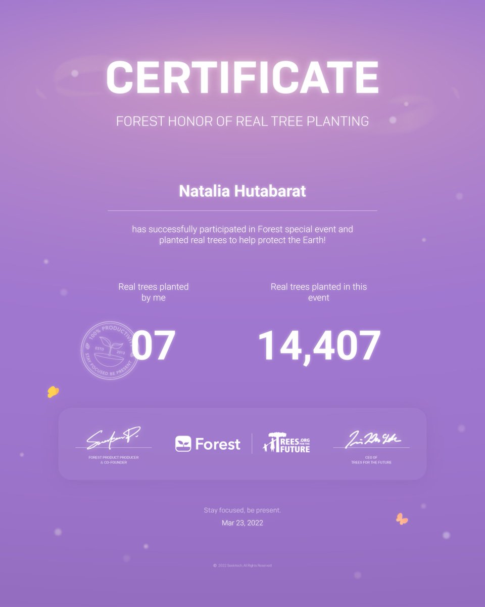 NatHutabarat's tweet photo. For my babies @TinyTANofficial #TinyTanForest 💜
@forestapp_cc @Treesftf collaboration is meaningful for many, especially those who live in poverty without any means of growing their own food and or resources.
If you can, join the campaign or consider donating to the cause!💜 https://t.co/8NV0boAEXT