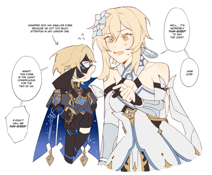 lumine and her emergency food source: dainsleif 