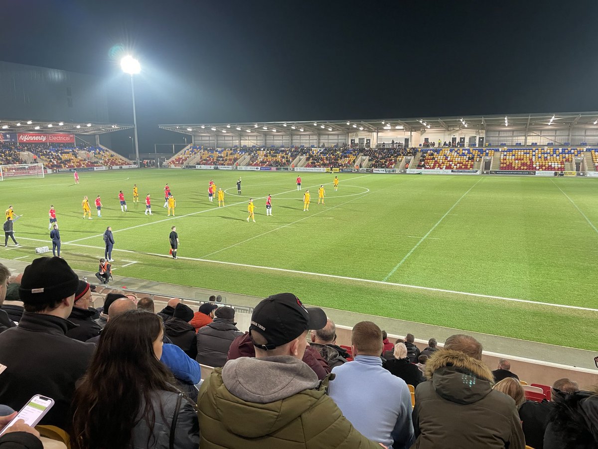 ashsimo's tweet photo. First visit to the new ⁦@YorkCityFC⁩ ground. Great set up. Come on the #minstermen https://t.co/evxVki7sp0