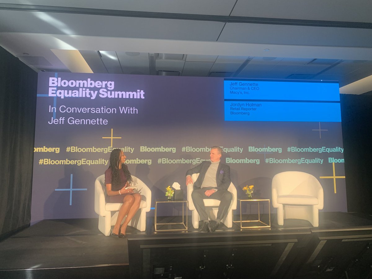 @JeffGennette Chairman & CEO of Macy’s talking about #MissionEveryone !! #TheWorkshop 👏🏾👏🏾👏🏾👏🏾👏🏾 ⁦@Bloomberg⁩ #BloombergEquality ⁦@jordynholman1⁩