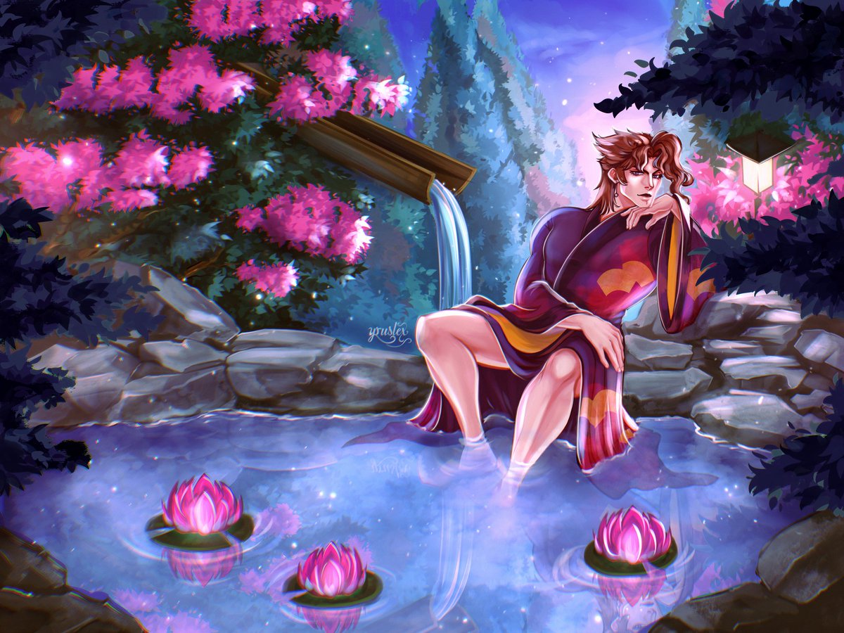 After a good talk with an artist ive admired for years and a few of my close friends, I'm really gonna try to start posting more of my work publicly again 💕
To start here's a commission I did for Aria last year!
#kakyoin #JJBA