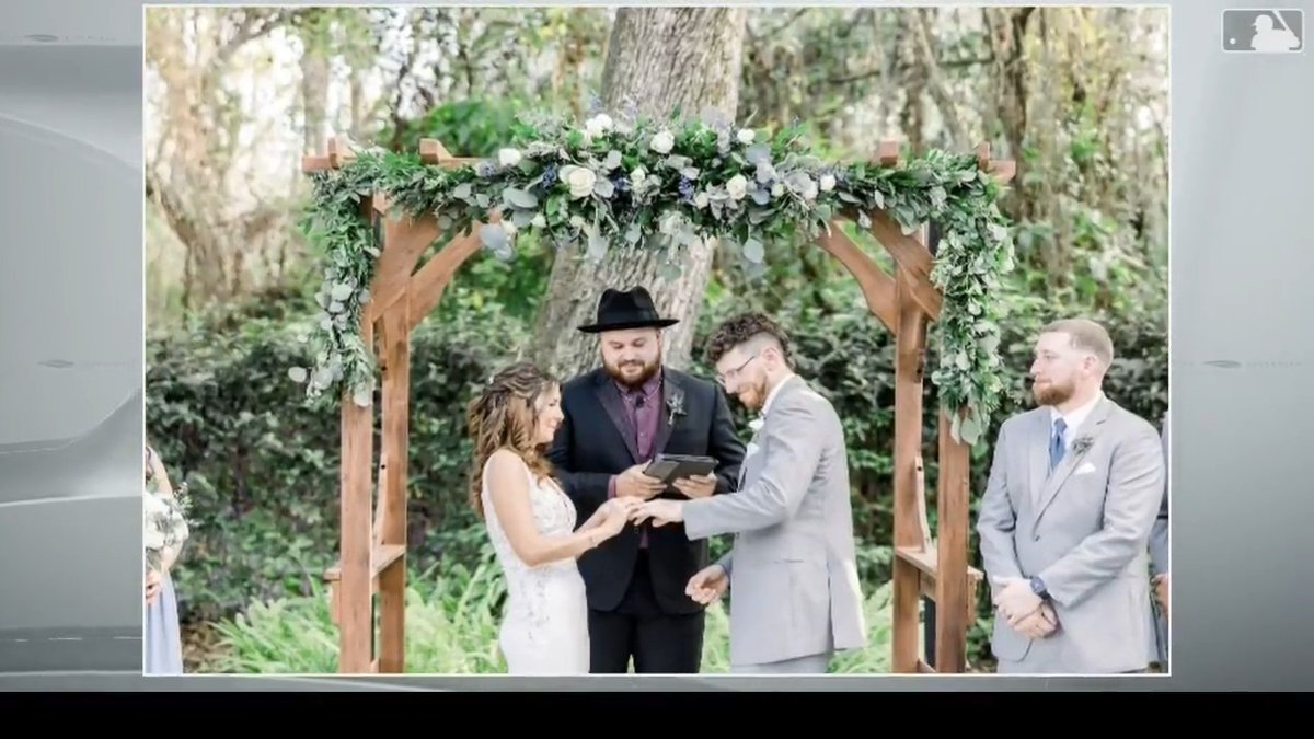 Cut4 on X: Absolutely obsessed with this story of Rowdy Tellez officiating Danny  Jansen's wedding!!!  / X
