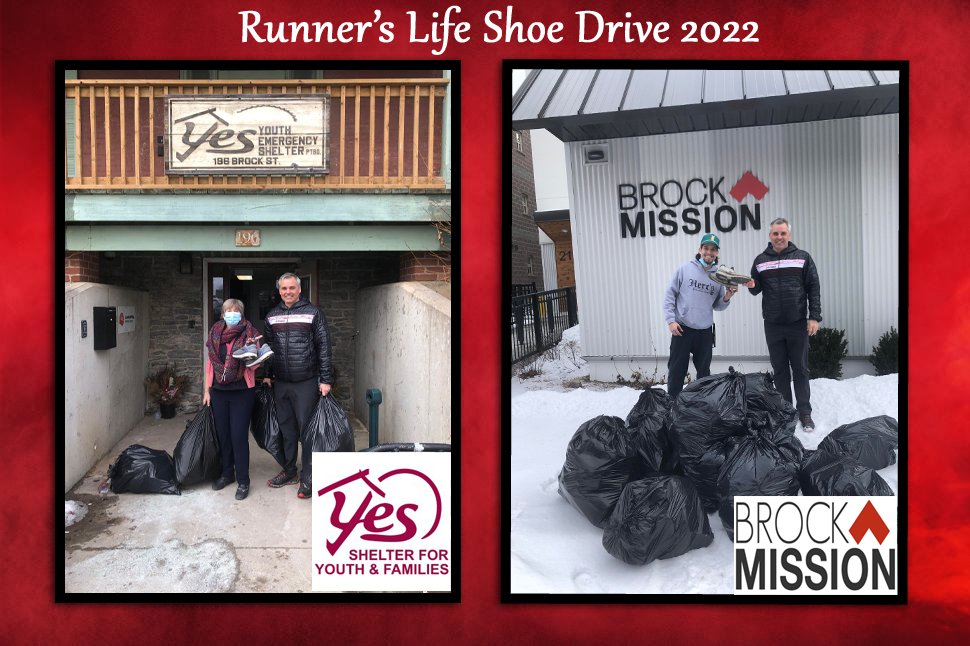 Thank you all so much for your shoe donations! We are very happy to support our local Yes Shelter and Brock Mission, and to help put shoes on the feet of those who need them!