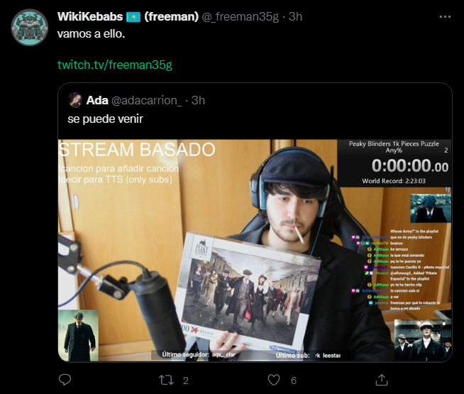freeman_ooc's tweet photo. Historia en dos actos. Superado por un puzzle. https://t.co/AxiQUzM0ng