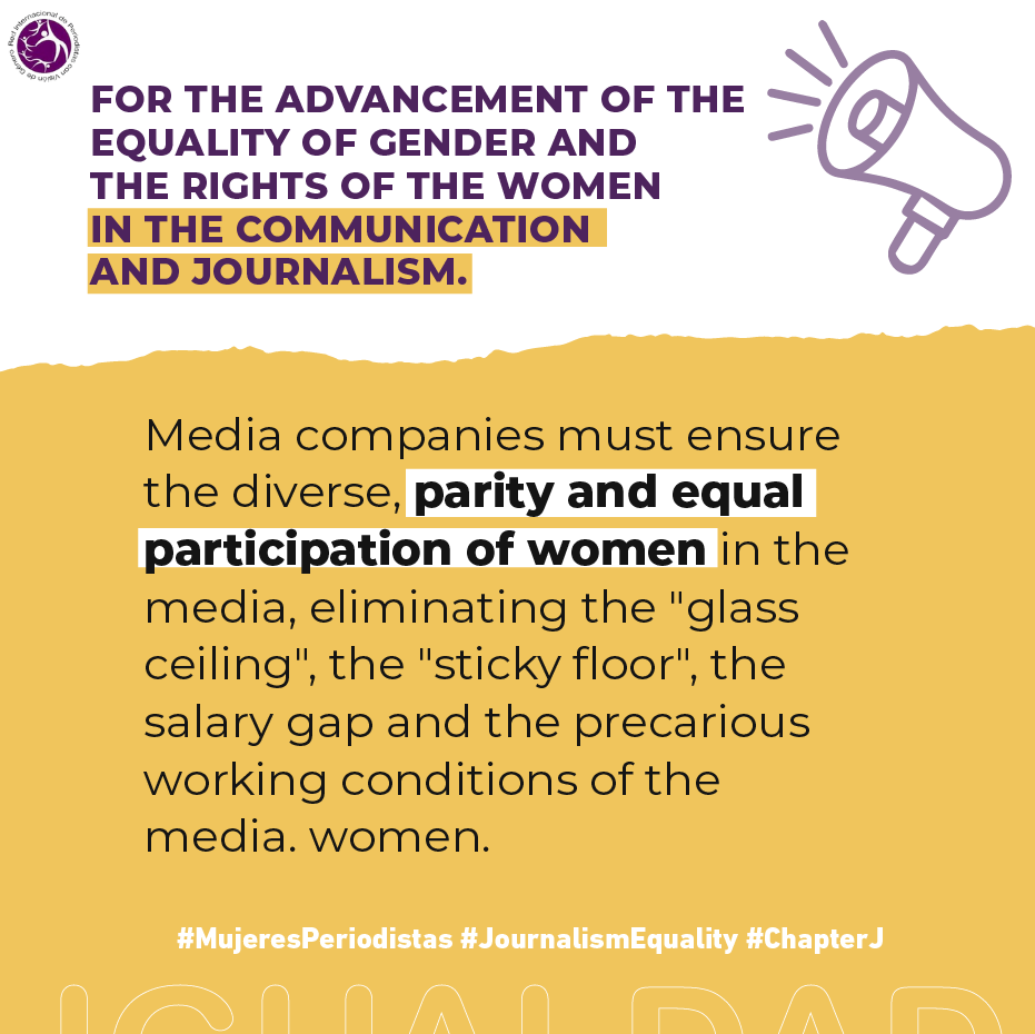 redpergenero's tweet photo. #Campaign #MujeresPeriodistas #JournalismEquality #ChapterJ
⚠️ The media have an obligation to show a more balanced image of women in their news offerings.
👉🏾 https://t.co/pftbd1Boqp https://t.co/0C6M9Txabu