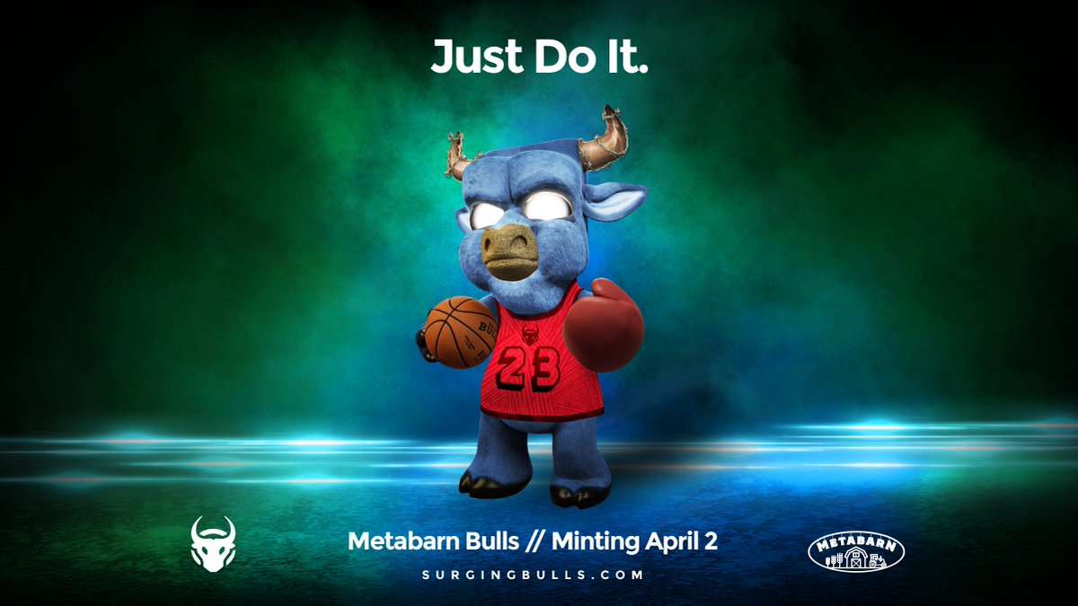 SurgingBulls's tweet photo. JUST DO IT 🤝❤️

Find your Forever Home in the Surging Bulls Discord today 1️⃣2️⃣3️⃣

Don't sleep anon, or the Bulls will SURGE without you... 
_______________________
Join the HERD 😉🐂 

✅ https://t.co/p63HMqJay0 ✅

#NFTCommunity #NFTProject #nftart #NFTartist #Solana https://t.co/I7X2ANAxDQ