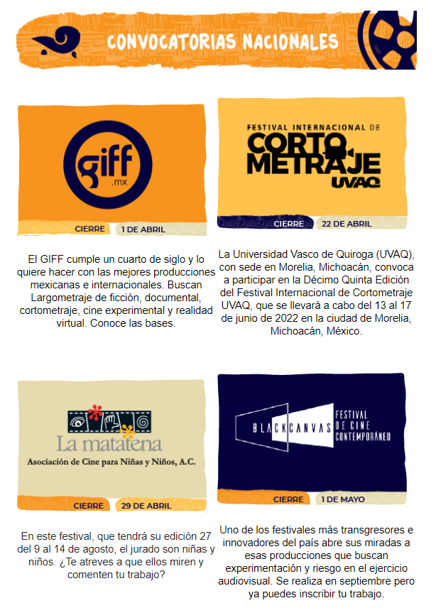 💫En marzo continúan abiertas estas convocatorias 👁️mailchi.mp/e1ed0d5674e4/c…

Puedes recibir nuestro #newsletter registrándote aquí 🔗t.ly/P0Ta