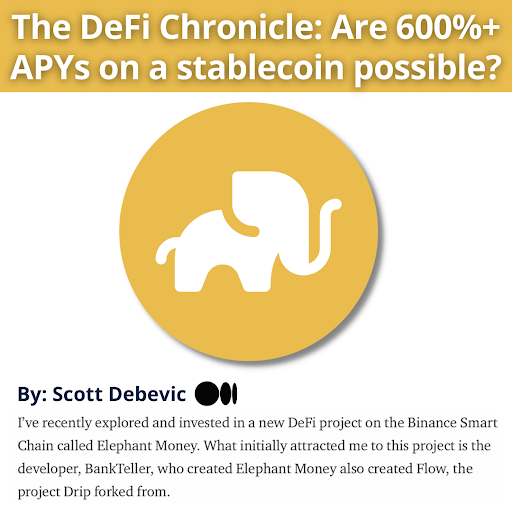 ElephantStatus's tweet photo. “The best part I like is that the underlying asset we are staking and bonding is a stablecoin. I don’t have to worry about price fluctuations, missed opportunities, or buying the dip.”

https://t.co/Lz2SQdoJE5 https://t.co/6ppXyGL2d7