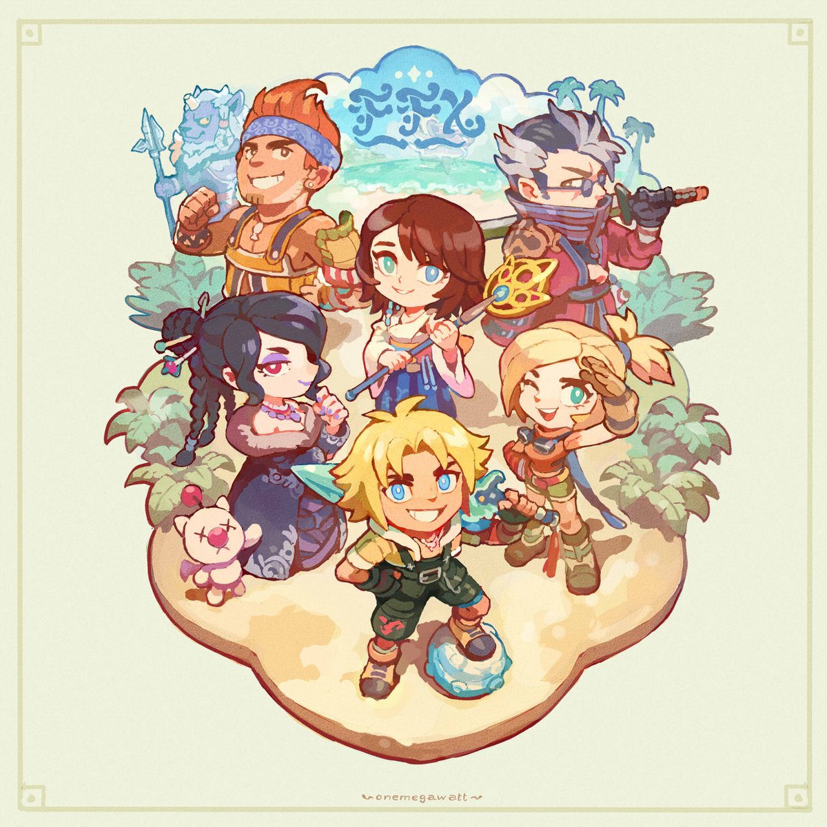 モーグリ ,ユウナ(ff10) 「the summoner and her entourage #FFX 」|🌿Watt 🔜 MAGFestのイラスト