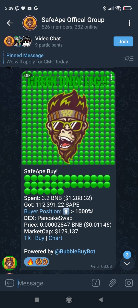 SafeApeCoinBSC's tweet photo. just like that 😎 #safeape is pumping hard currently sitting at 130k.. LFG #SAFEAPE https://t.co/rCFWmBA3C1